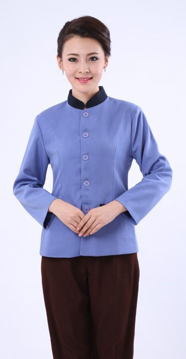 物業(yè)保潔服-藍(lán)