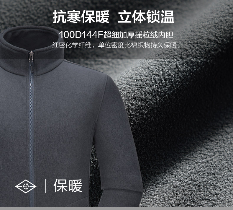 搖粒絨可拆卸內膽，冬季更保暖_冬季工作服定制廠家-工服美
